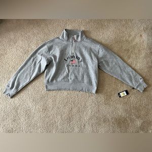 Tommy Jeans Gray Zip Up Size M NWT
